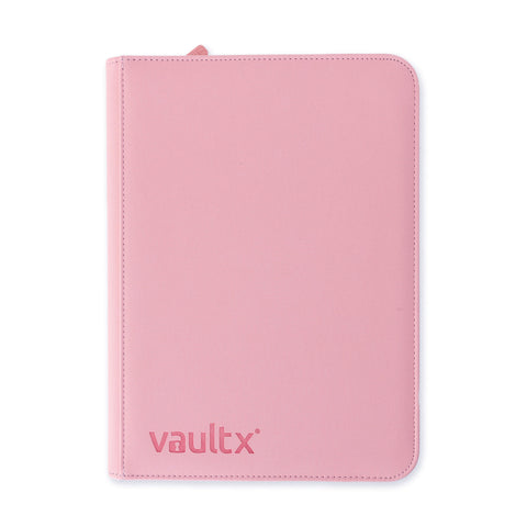 Vault X - 9-Pocket Exo-Tec Zip Binder - Just Pink - Gathering Games
