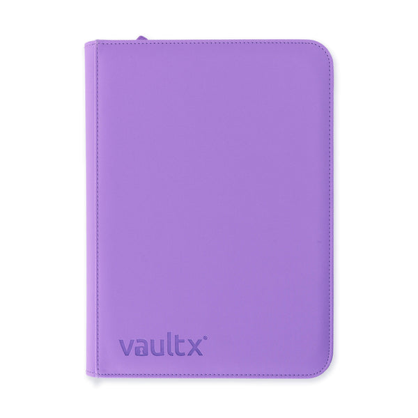 Vault X - 9-Pocket Exo-Tec Zip Binder - Just Purple - 1