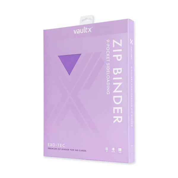 Vault X - 9-Pocket Exo-Tec Zip Binder - Just Purple - 5