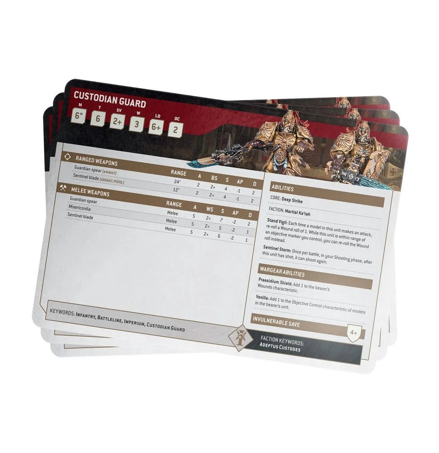 Warhammer 40K: Index - Adeptus Custodes - Gathering Games