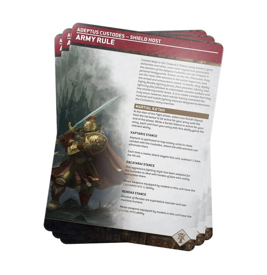 Warhammer 40K: Index - Adeptus Custodes - Gathering Games
