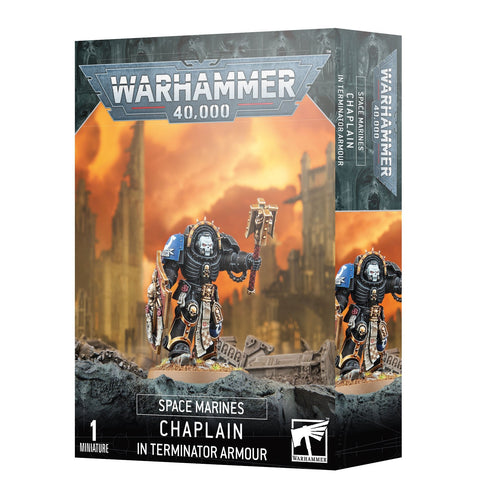 Warhammer 40K: Space Marines - Chaplain In Terminator Armour - Gathering Games