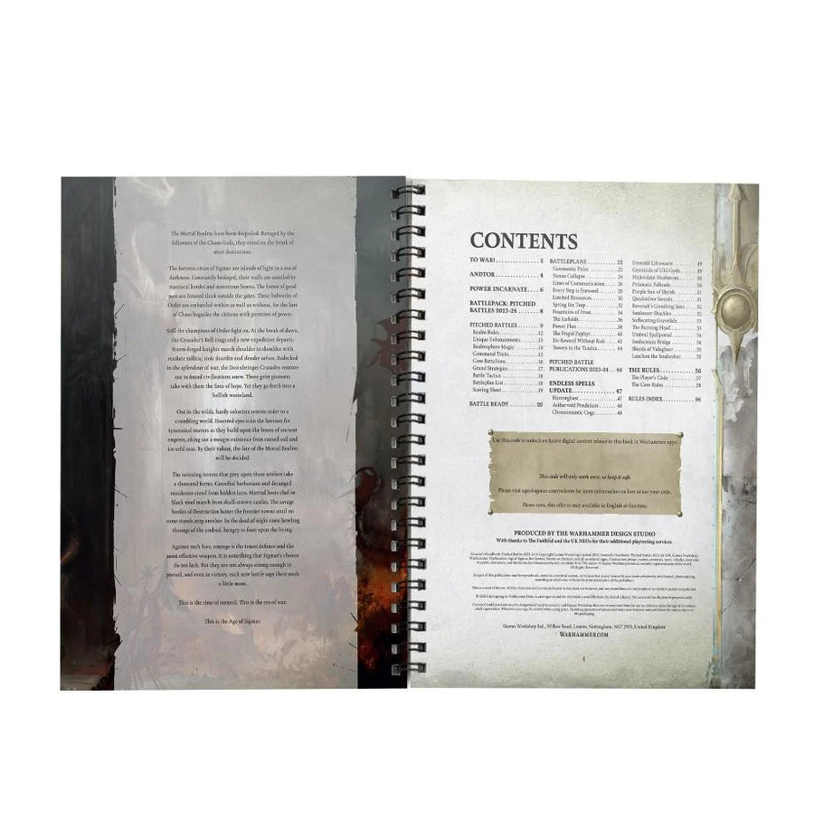 Warhammer Age Of Sigmar - General's Handbook: Pitched Battles 2023-24 - Gathering Games