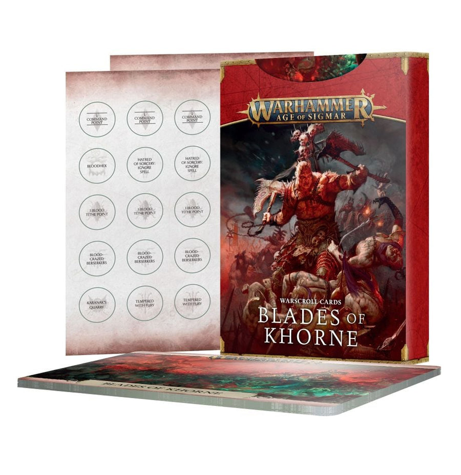 Warhammer Age Of Sigmar: Warscroll Cards - Blades of Khorne - Gathering Games