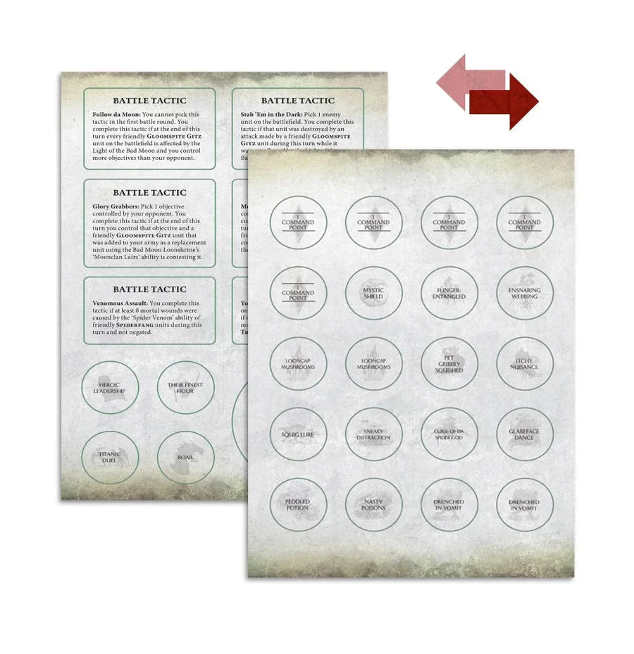 Warhammer Age Of Sigmar - Warscroll Cards: Gloomspite Gitz - Gathering Games
