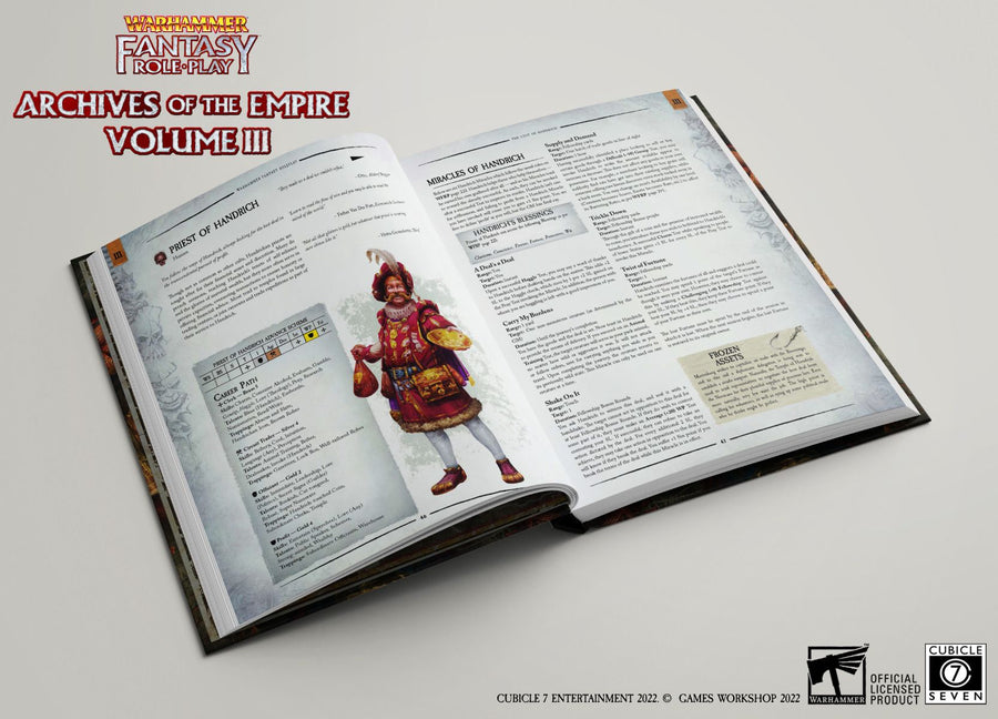 Warhammer Fantasy Roleplay - Archives Of The Empire Vol. 3 - Gathering Games