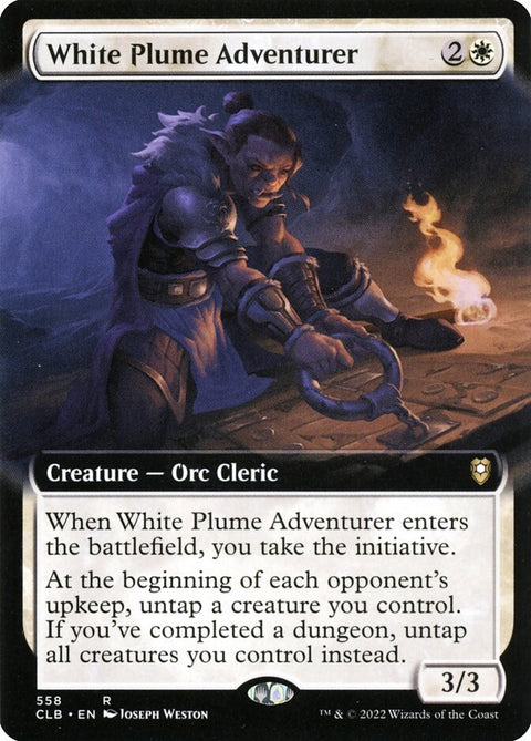 White Plume Adventurer (Extended Art) - Foil - Gathering Games