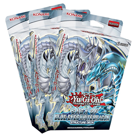 Yu-Gi-Oh! - Saga of Blue Eyes White Dragon Structure Deck (Unlimited Edition) x 3 - Gathering Games