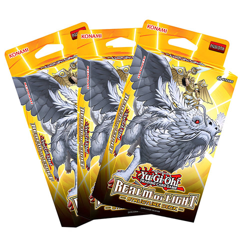 Yu-Gi-Oh! TCG - Realm of Light Structure Deck (Reprint Unlimited Edition) x 3 - Gathering Games