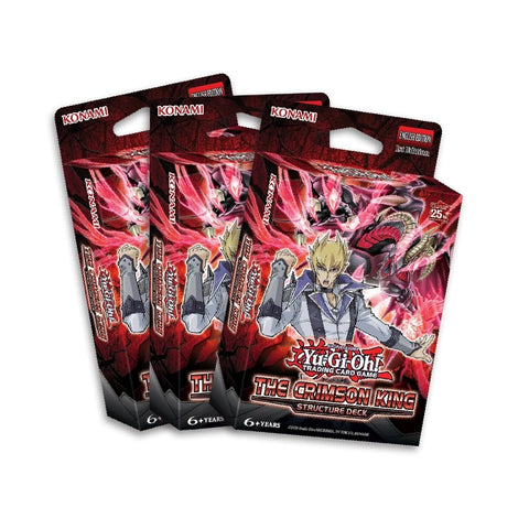 Yu-Gi-Oh! The Crimson King - Structure Deck x 3 - Gathering Games